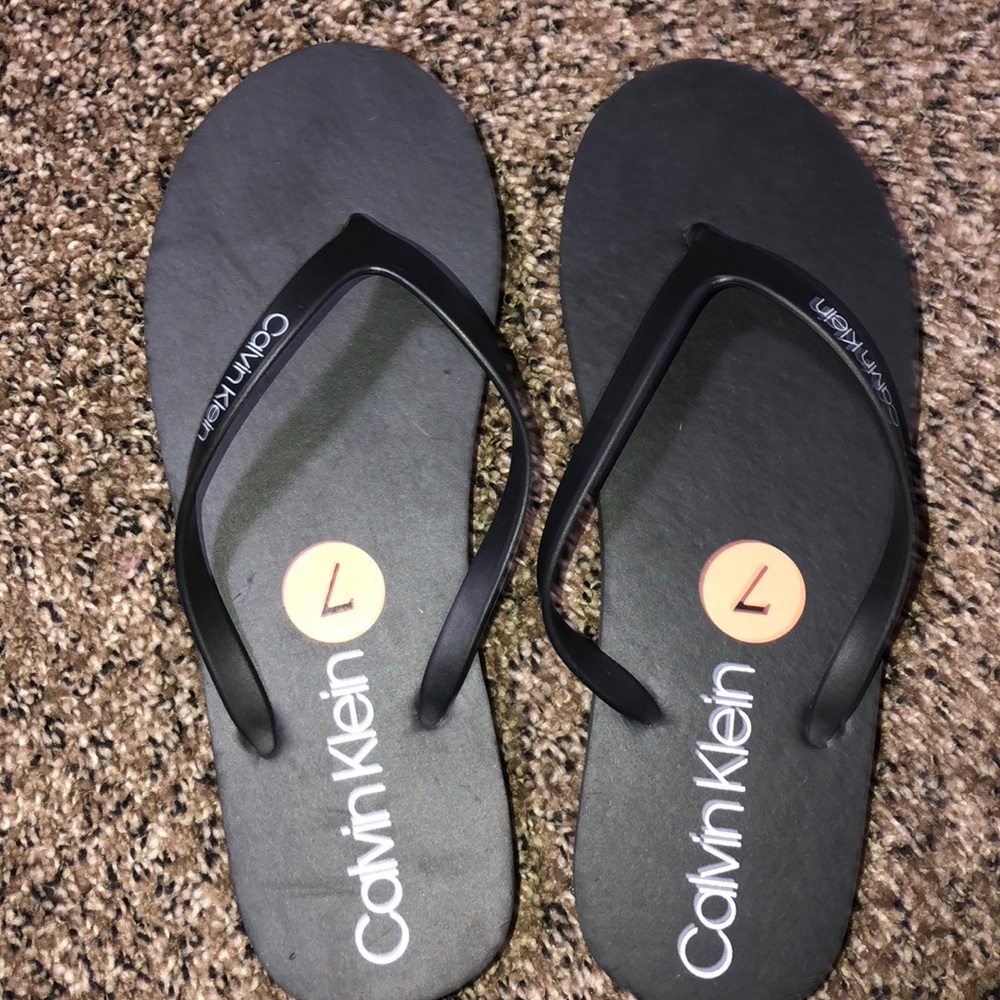 Calvin Klein flip flops